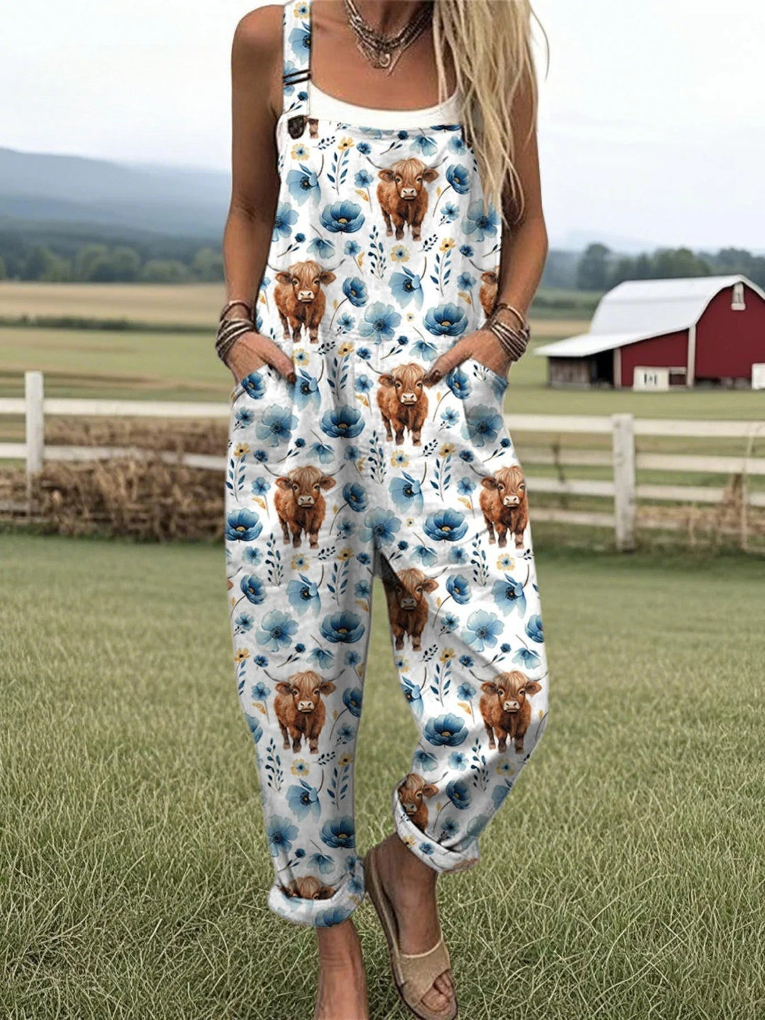 Maya | Highland Bloom Dungarees