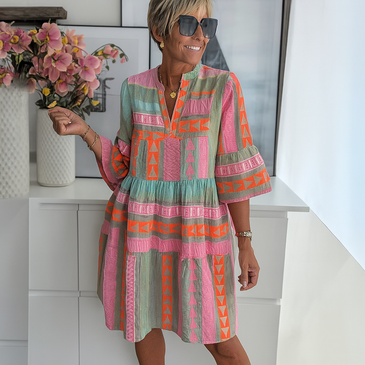 Stacy - Embroidered Summer Dress Mini