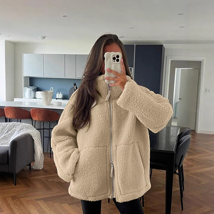 Sophie – Soft teddy coat