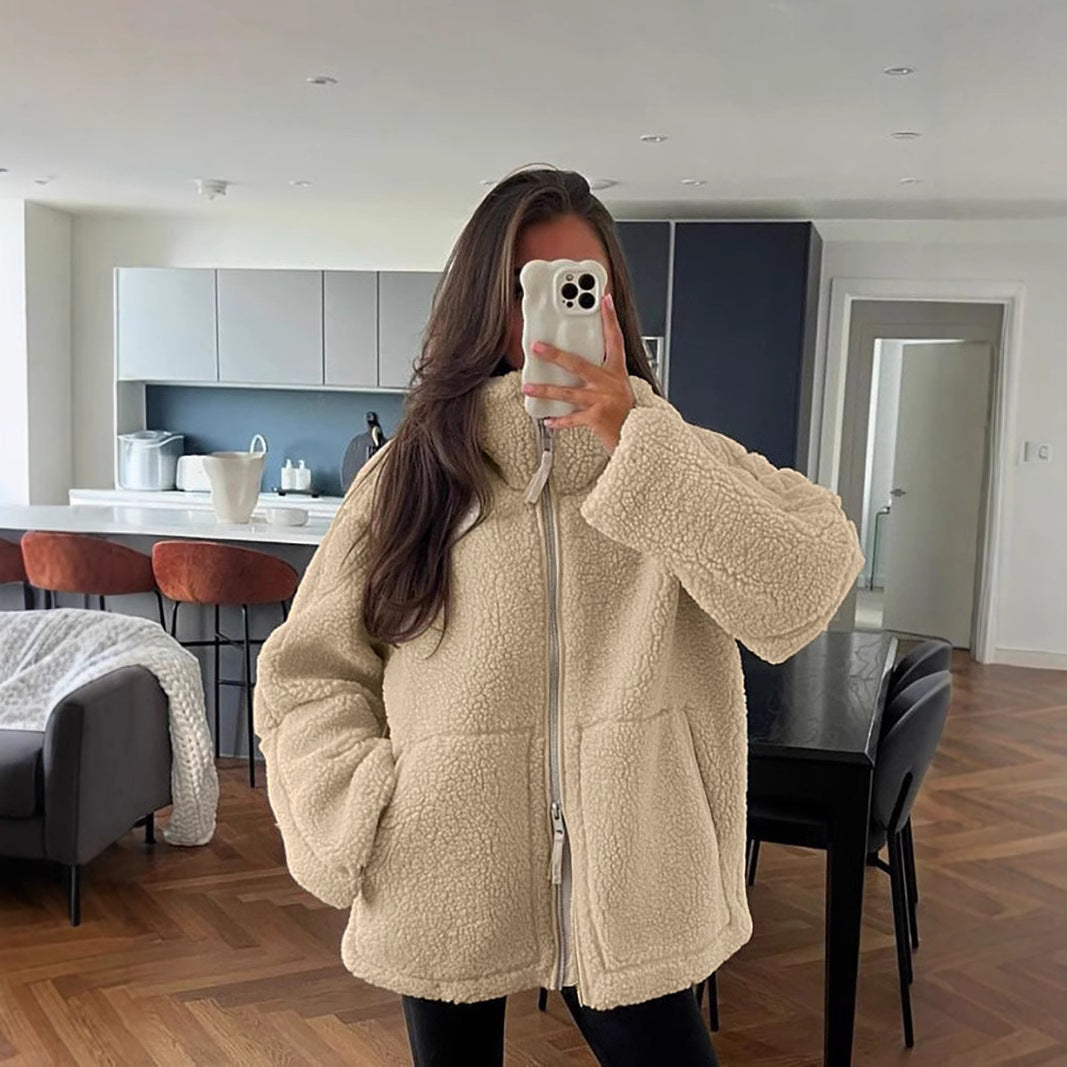 Sophie – Soft teddy coat