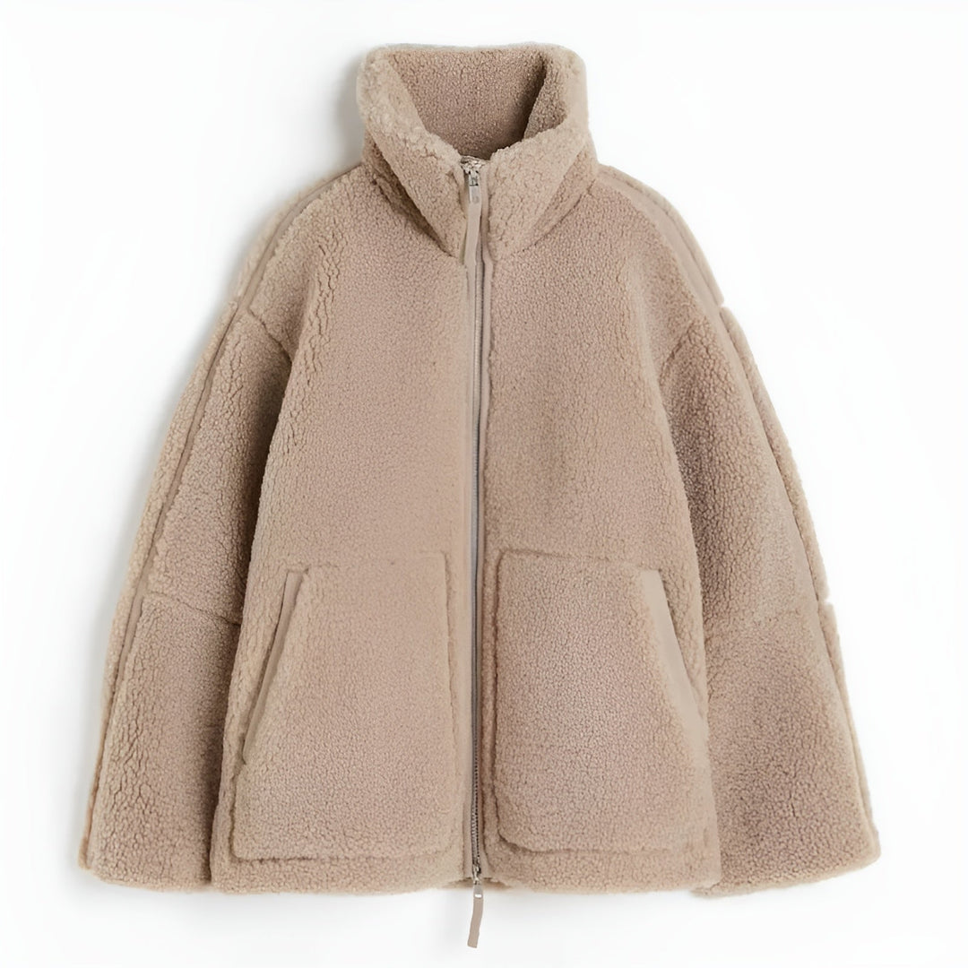 Sophie – Soft teddy coat