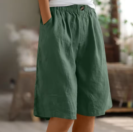 Sierra Breeze Linen Shorts – Wide leisure shorts