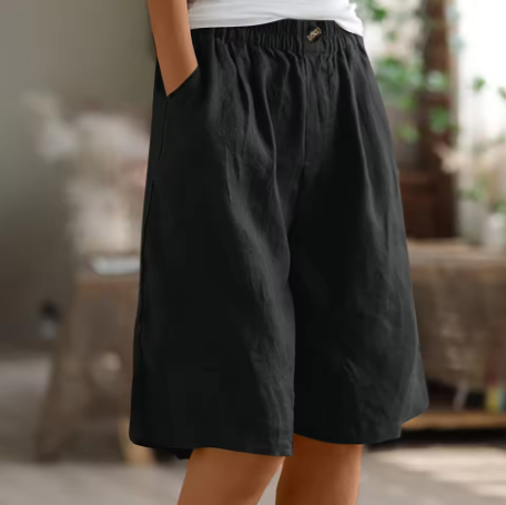 Sierra Breeze Linen Shorts – Wide leisure shorts