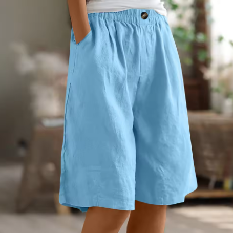 Sierra Breeze Linen Shorts – Wide leisure shorts