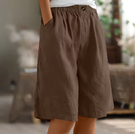Sierra Breeze Linen Shorts – Wide leisure shorts