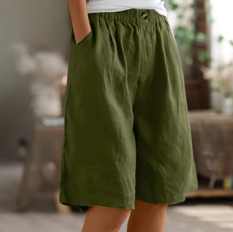 Sierra Breeze Linen Shorts – Wide leisure shorts
