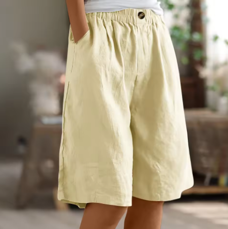Sierra Breeze Linen Shorts – Wide leisure shorts
