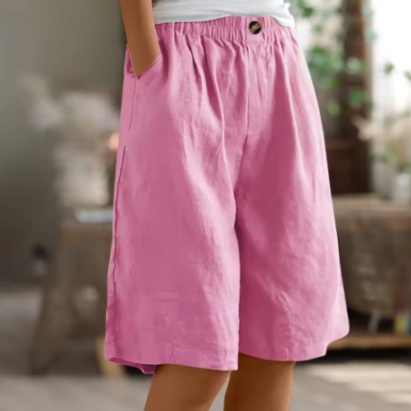 Sierra Breeze Linen Shorts – Wide leisure shorts