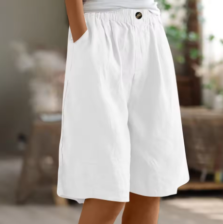 Sierra Breeze Linen Shorts – Wide leisure shorts