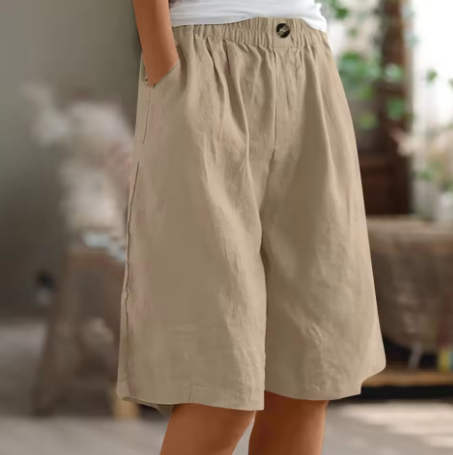 Sierra Breeze Linen Shorts – Wide leisure shorts