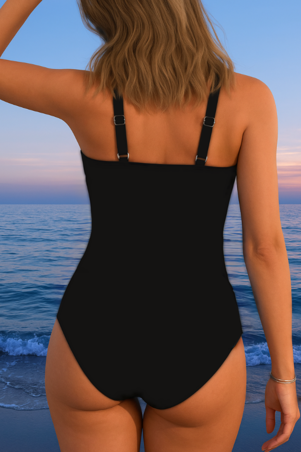 Alexa | Luxury Surplice Swimsuit with Colorful Print