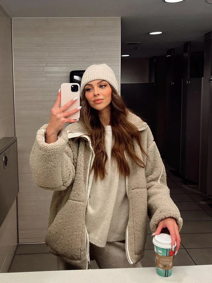 Sophie – Soft teddy coat