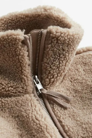 Sophie – Soft teddy coat