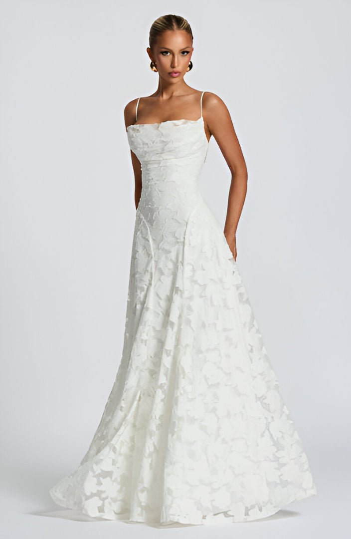 Francisca | Lace Corset Maxi Dress