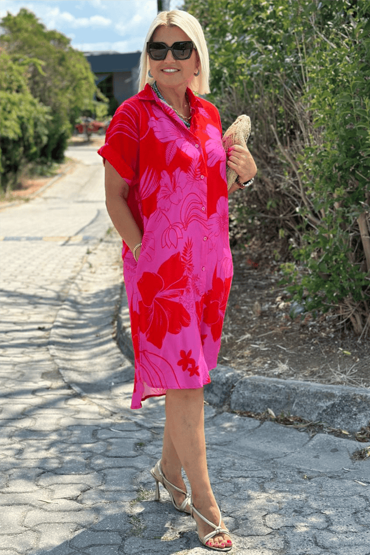 Selene | Dress with flower print