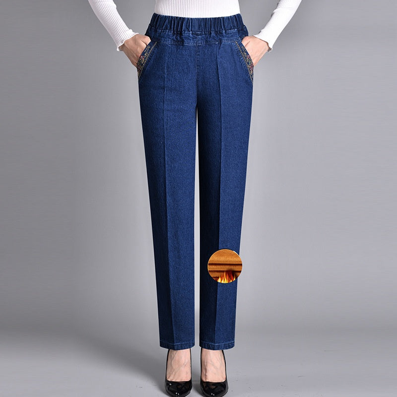 Savannah | Women's jeans with side pockets and elastic waistband
