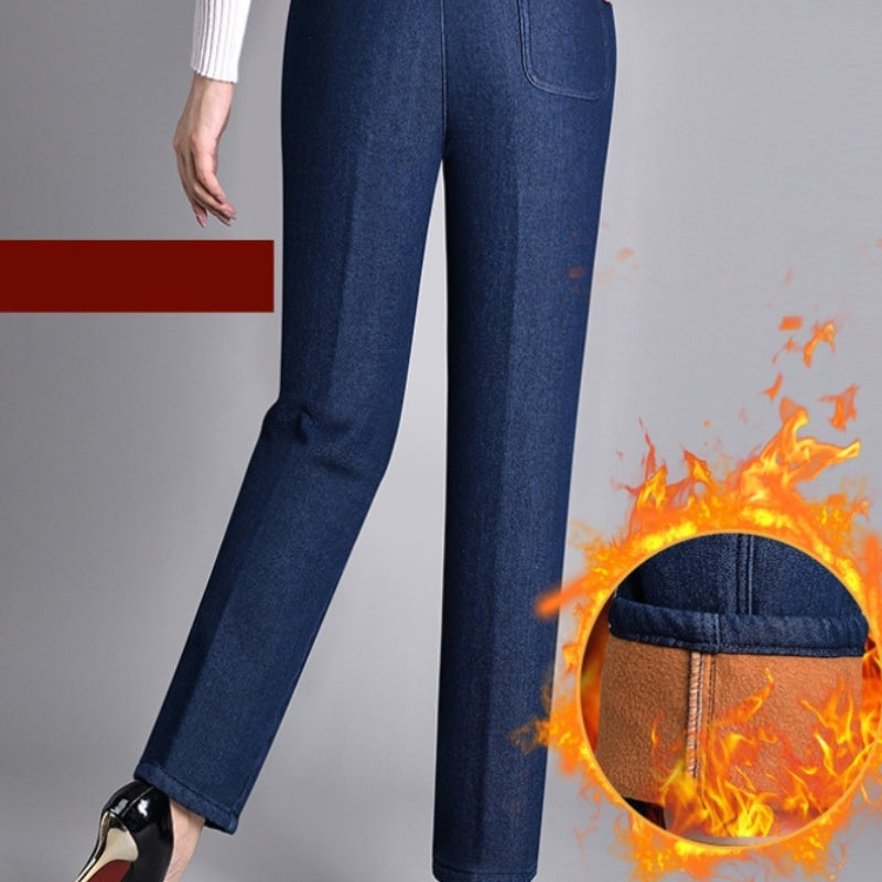 Savannah | Women's jeans with side pockets and elastic waistband