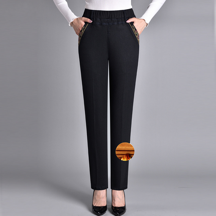 Savannah | Women's jeans with side pockets and elastic waistband