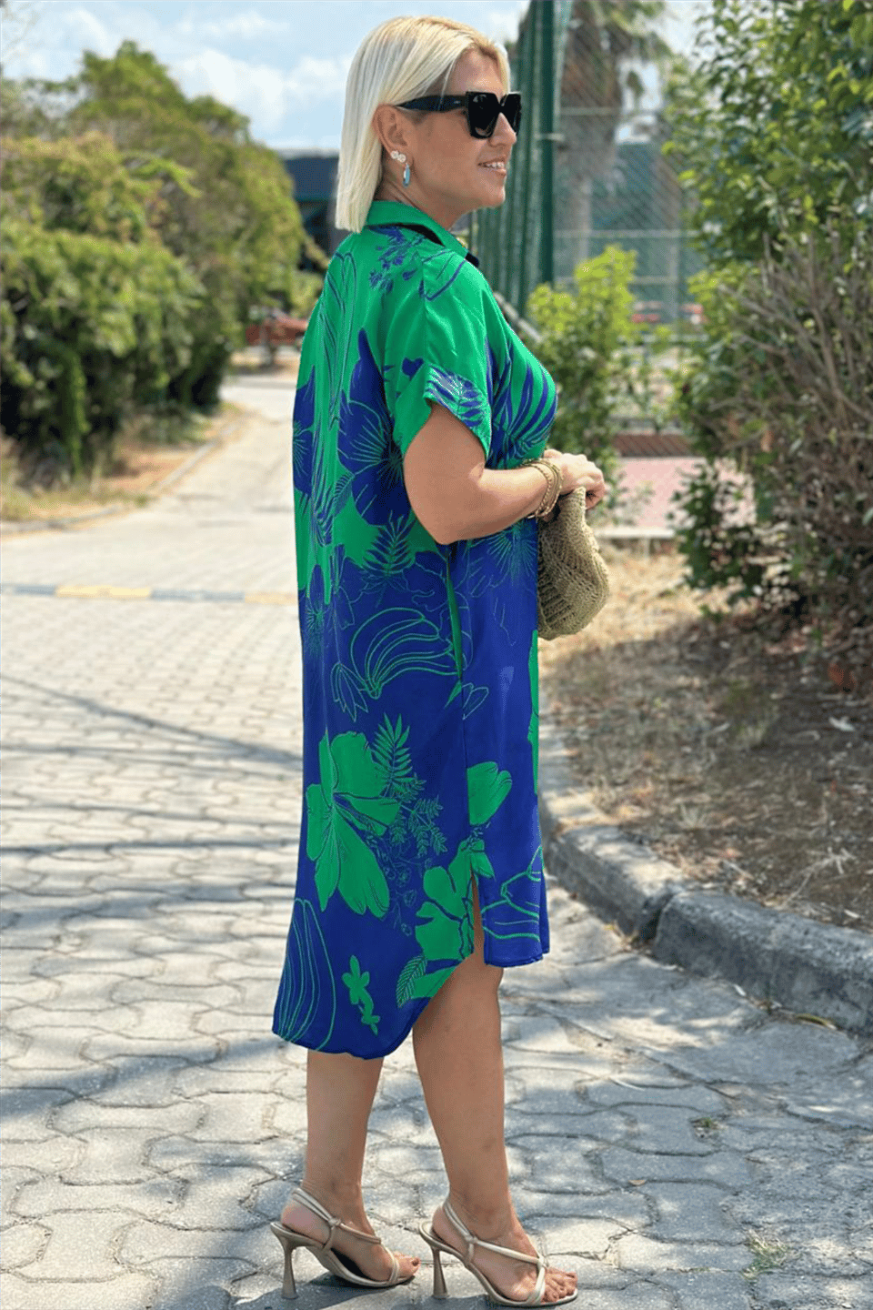 Selene | Dress with flower print